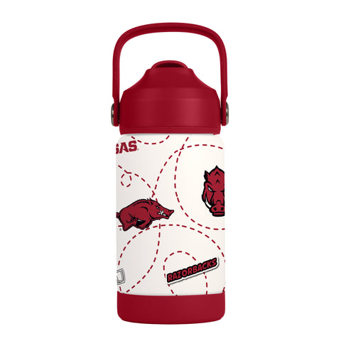 Arkansas Razorbacks Kids Bottle 12oz Stainless Steel Mascot-0