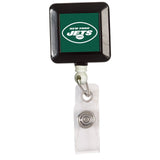 New York Jets Badge Holder Retractable Square-0