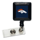 Denver Broncos Badge Holder Retractable Square-0