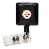 Pittsburgh Steelers Badge Holder Retractable Square-0