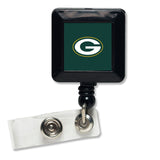 Green Bay Packers Badge Holder Retractable Square-0