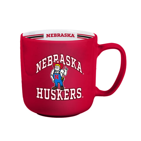 Nebraska Cornhuskers Coffee Mug 15oz Stripe Design-0