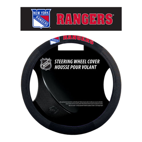 New York Rangers Steering Wheel Cover Mesh Style CO-0