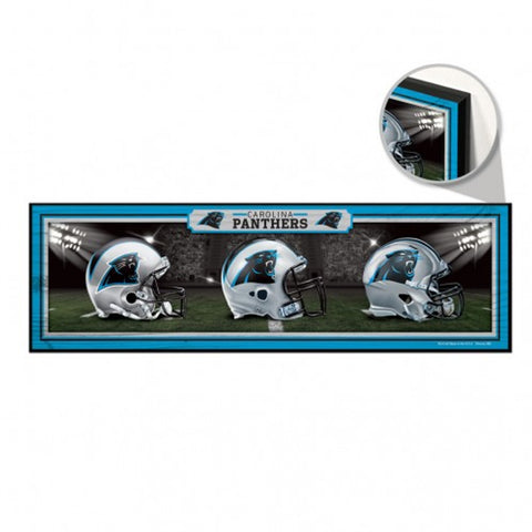 Carolina Panthers Sign 9x30 Wood Helmets Design - Special Order-0