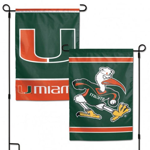 Miami Hurricanes Garden Flag 11x15-0