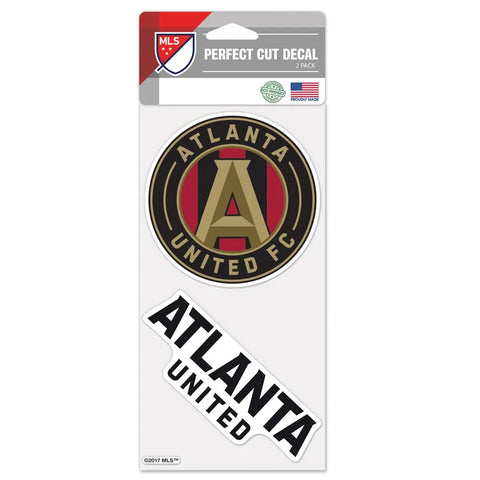 Atlanta United Decal 4x4 Perfect Cut Set of 2-0