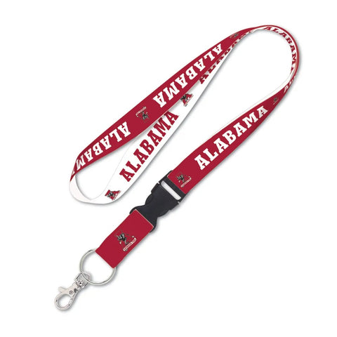 Alabama Crimson Tide Lanyard with Detachable Buckle College Vault - Special Order-0