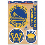Golden State Warriors Decal 11x17 Cut To Logo-0