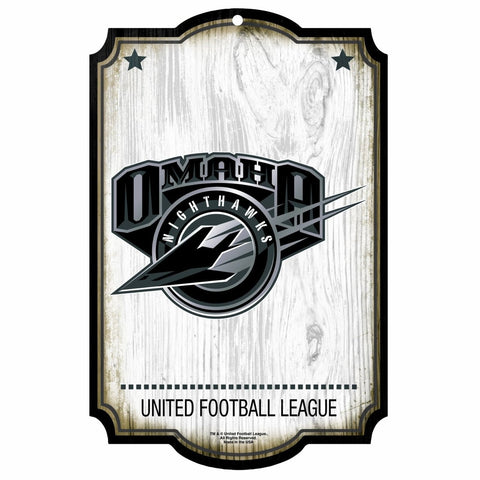 Omaha Nighthawks Sign 11x17 Wood CO-0