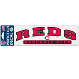Cincinnati Reds Decal 3x10 Perfect Cut Color-0