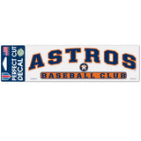 Houston Astros Decal 3x10 Perfect Cut Color-0
