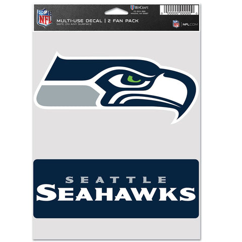 Seattle Seahawks Decal Multi Use Fan 2 Pack-0