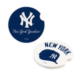 New York Yankees Car Coaster Set 2 Pack-0