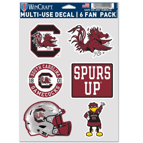 South Carolina Gamecocks Decal Multi Use Fan 6 Pack-0