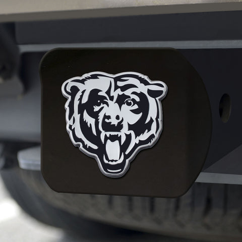 Chicago Bears Hitch Cover Chrome Emblem on Black - Special Order-0