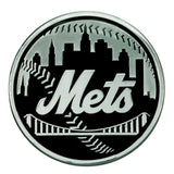 New York Mets Auto Emblem Premium Metal Chrome-0