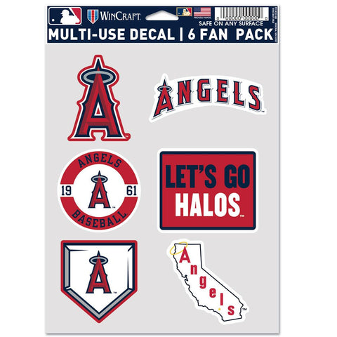 Los Angeles Angels Decal Multi Use Fan 6 Pack-0