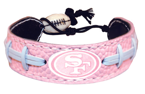 San Francisco 49ers Bracelet Pink Football CO-0