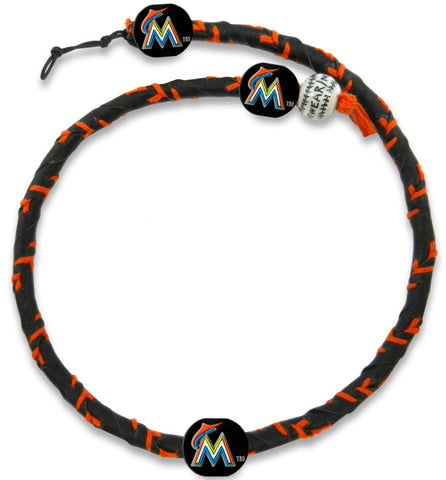 Miami Marlins Necklace Frozen Rope Baseball Team Color-0