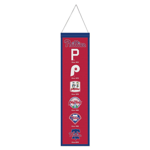 Philadelphia Phillies Banner Wool 8x32 Heritage Evolution Design-0