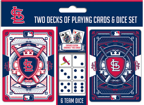 St. Louis Cardinals Playing Cards and Dice Set-0