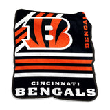 Cincinnati Bengals Blanket 50x60 Raschel Throw-0