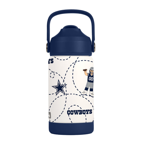 Dallas Cowboys Kids Bottle 12oz Stainless Steel Mascot-0