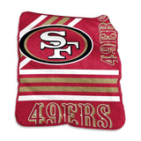 San Francisco 49ers Blanket 50x60 Raschel Throw-0