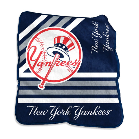 New York Yankees Blanket 50x60 Raschel Throw-0