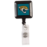 Jacksonville Jaguars Badge Holder Retractable Square-0
