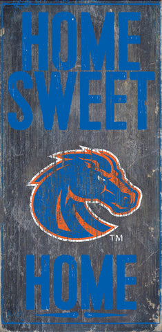 Boise State Broncos Wood Sign - Home Sweet Home 6x12 - Special Order-0