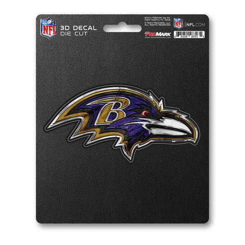 Baltimore Ravens Decal 5x8 Die Cut 3D Logo Design-0