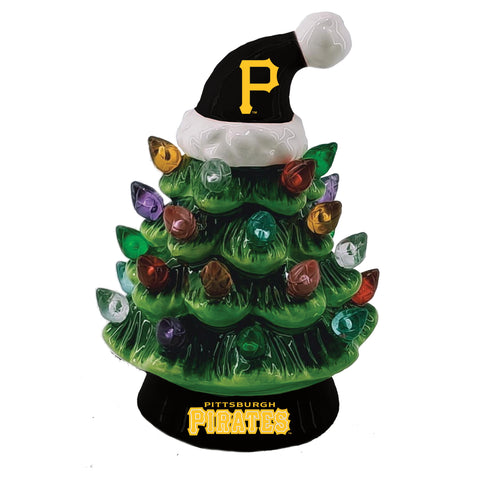 Pittsburgh Pirates Christmas Tree 4 Inch LED Tabletop-0