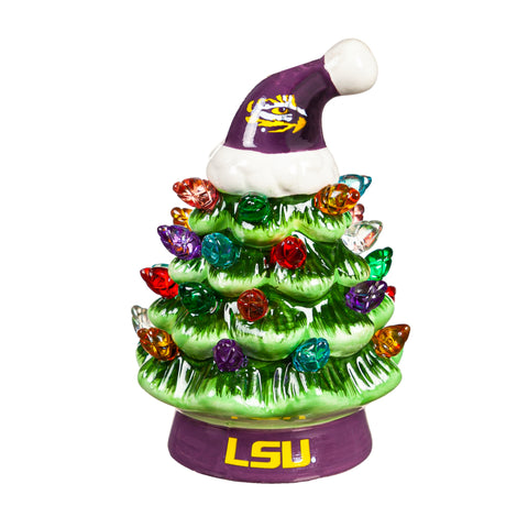 LSU Tigers Christmas Tree 4 Inch LED Tabletop-0