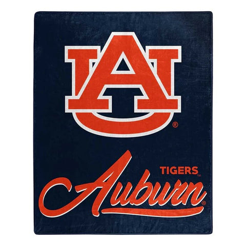 Auburn Tigers Blanket 50x60 Raschel Signature Design-0