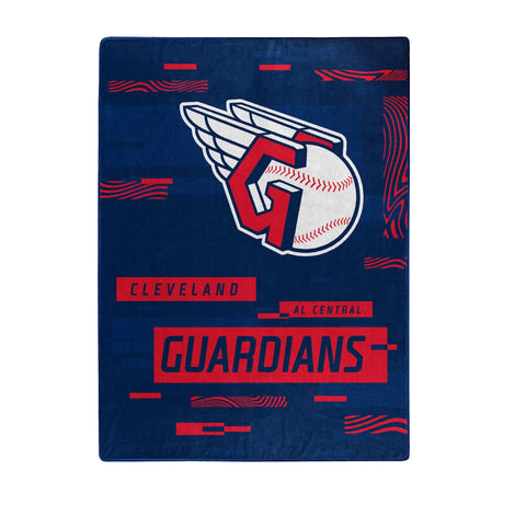 Cleveland Guardians Blanket 60x80 Raschel Digitize Design-0