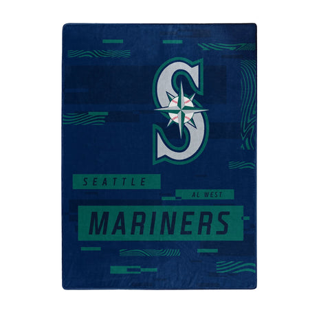 Seattle Mariners Blanket 60x80 Raschel Digitize Design-0