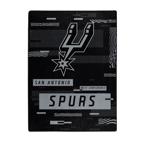 San Antonio Spurs Blanket 60x80 Raschel Digitize Design-0