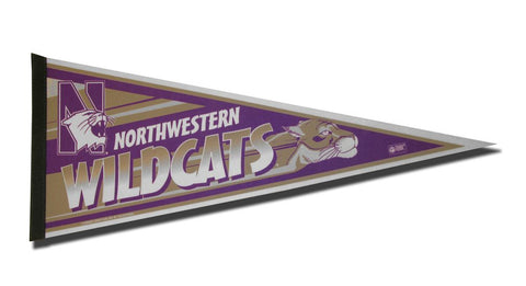 Northwestern Wildcats Pennant 12x30 Carded Rico-0