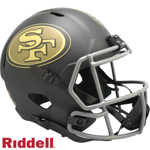 San Francisco 49ers Helmet Riddell Replica Full Size Speed Style Salute To Service 2025-0