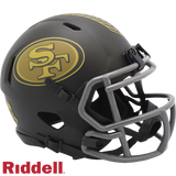 San Francisco 49ers Helmet Riddell Replica Mini Speed Style Salute To Service 2025-0