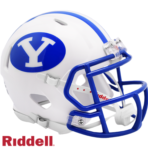 BYU Cougars Helmet Riddell Replica Mini Speed Style White-0