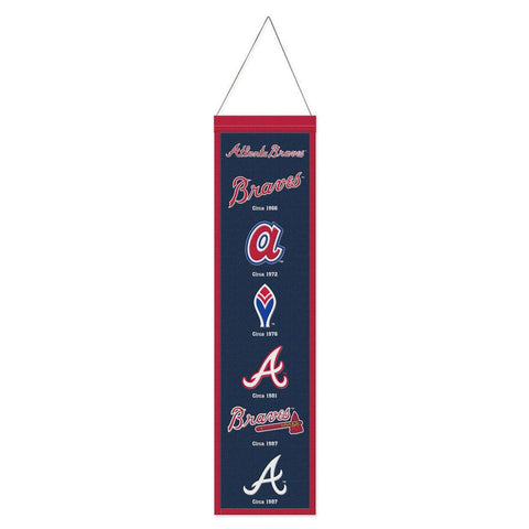 Atlanta Braves Banner Wool 8x32 Heritage Evolution Design