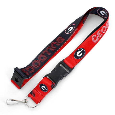 Georgia Bulldogs Lanyard Crossfade Design-0