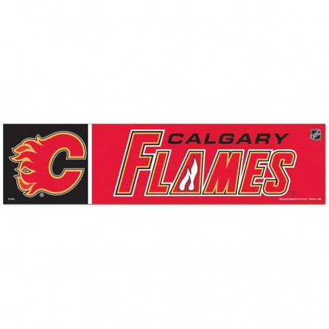 Calgary Flames Decal 3x12 Bumper Strip Style - Special Order - Team Fan Cave