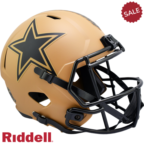 Dallas Cowboys Helmet Riddell Replica Full Size Speed Style Salute To Service 2023-0