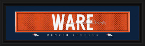 Denver Broncos DeMarcus Ware Print - Signature 8"x24" - Team Fan Cave