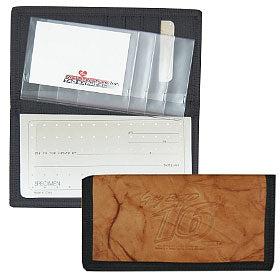 Greg Biffle Leather/Nylon Embossed Checkbook Cover - Team Fan Cave