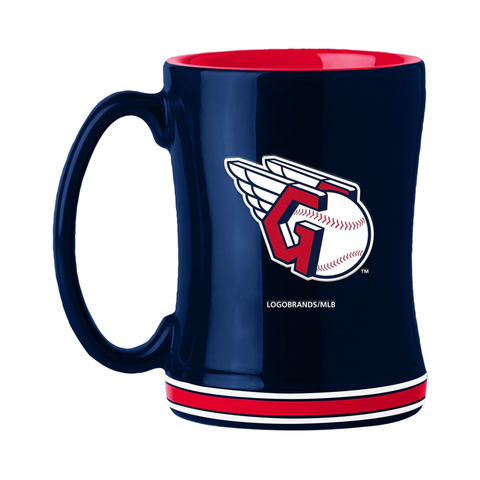 Cleveland Guardians Coffee Mug 14oz Sculpted Relief Team Color-0