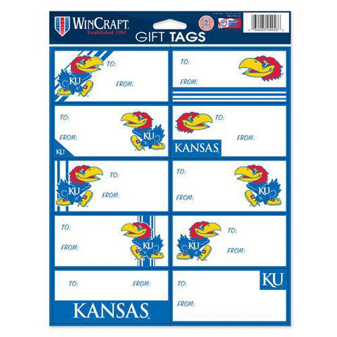 Kansas Jayhawks Gift Tags - Team Fan Cave